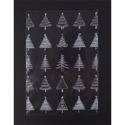 . Celofánové vrecko, BOPP, 180x450 mm, vianočný vzor