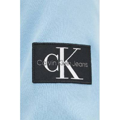 Calvin Klein Памучен суичър Calvin Klein Jeans в зелено с изчистен дизайн J30J323426 (J30J323426)