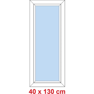 Soft Plastové okno 40x130 cm FIX neotevíravé Bílá