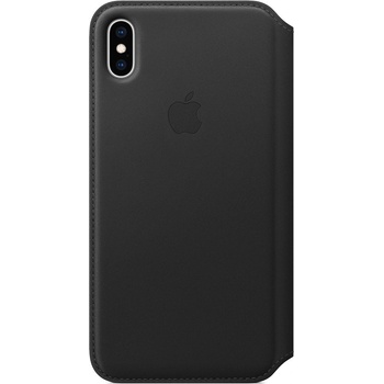 Apple iPhone XS Max Leather Folio - Black (MRX22ZM/A)