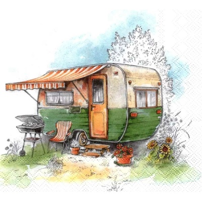IHR Ideal Home Range Ubrousek 33x33cm Turistický karavan – Zboží Dáma