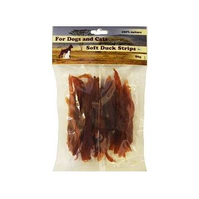For Dogs and Cats Kachní maso proužky měkké 80 g