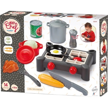 Ecoiffier Игрален комплект Ecoiffier - Готварска печка, 14 части (7900002549)