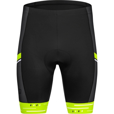 Etape Pánske krátke Racing 2.0 Čierna tmavo sivá reflexný neón