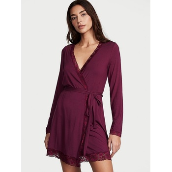 Victoria's Secret dámský župan Modal vínový