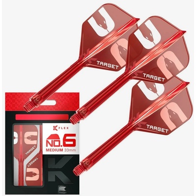 Target K-Flex Nathan Aspinall "ASP" integrované letky No6 a dlouhé násadky