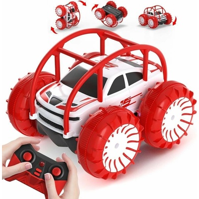 Maxtronic RC obojživelné auto 4WD s LED bílo-červené RTR