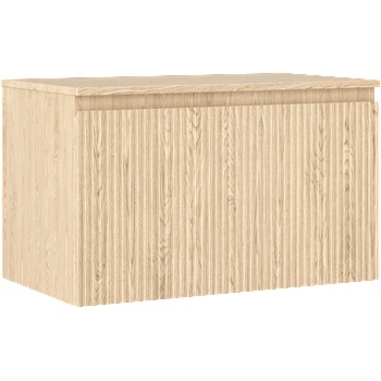 Mexen Rivel шкаф за баня под умивалник 80 см с плот, 1 чекмедже, гофриран, дъб (91A20-08047-1-BFC81)