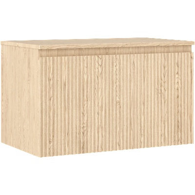 Mexen Rivel шкаф за баня под умивалник 80 см с плот, 1 чекмедже, гофриран, дъб (91A20-08047-1-BFC81)