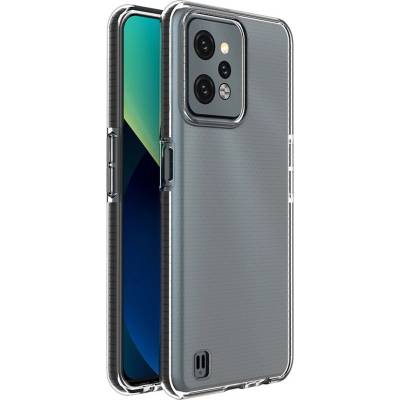 HQWear Силиконов кейс Spring Case за Realme C31, с черна рамка (9145576265079)