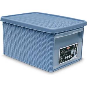 Stefanplast Универсална кутия с отвор Stefanplast Elegance M, 15L, синя (646619)