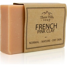 Three Hills Soap přírodní mýdlo z francouzského růžového jílu 100 g
