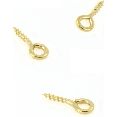 Závitové šlupny 316 10x4x1mm Zlaté - 1ks+B - 100Ks