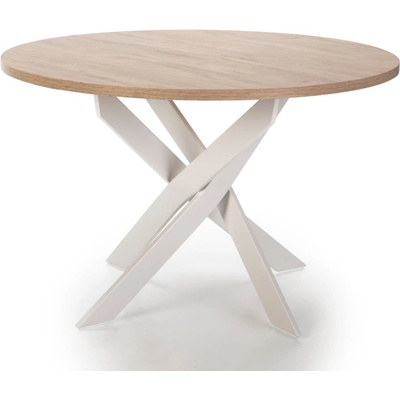 Marckeric Кръгла трапезна маса с дъбов плот ø 120 cm Ther - Marckeric (16152_EX)