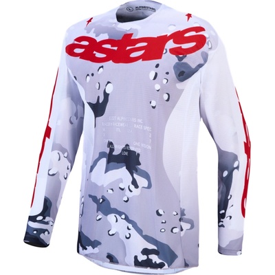Alpinestars Racer Air Lone sivá camo/biela/červená