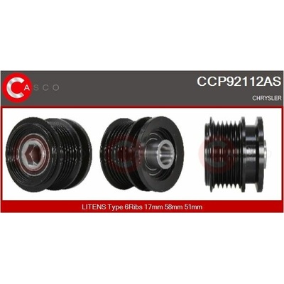 Řemenice, generátor CASCO CCP92112AS