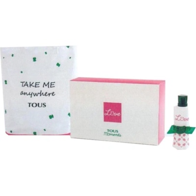 Tous Love Moments Take Me Anywhere Set Тоалетна вода EDT за жени 90 мл + текстилна сгъваема чанта
