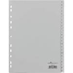 DURABLE Регистър durable пластмаса с печат a/4 a-z 24 части сив 650810 (650810)