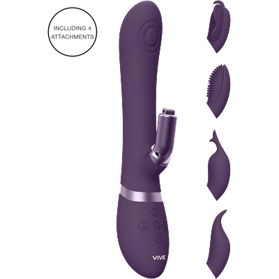 VIVE Etsu - Пулс-Вълнов G-точков стимулатор с вибратор за клитор - Лилав