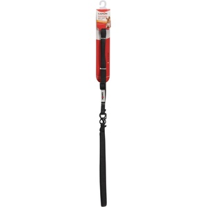 Camon Black leash with padded handle - Повод за кучета от мини породи с подплатена дръжка , 1100/1800 мм. , черен