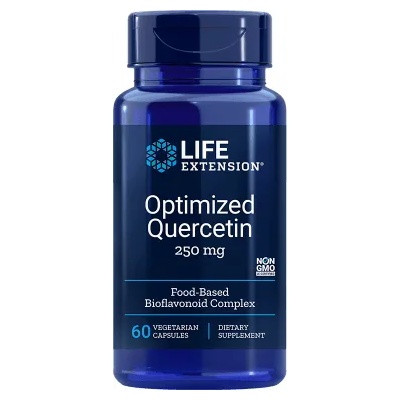 Life Extension Life Extension, Optimized Quercetin, кверцетин, 250 mg, 60 растителни капсули