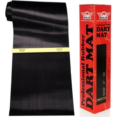 Pryžový koberec před terč Bulls Rubber Oche 300×60cm černý