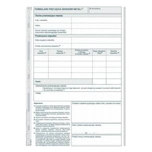 Michalczyk & Prokop Metal waste intake form E03-3