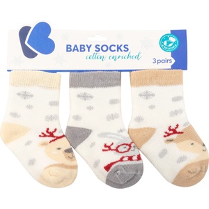 Kikkaboo Коледни термо чорапи Kikkaboo - Polar Christmas, 6-12 m (31110020118)