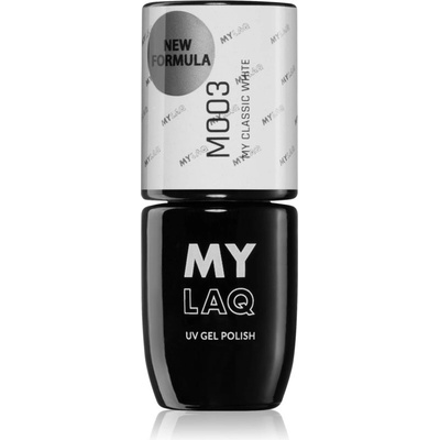 MylaQ UV Gel Polish гел лак за нокти цвят My Classic White 5ml