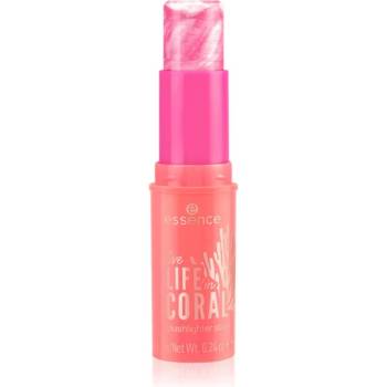 essence LIFE in CORAL освежаващ руж в стик цвят 01 Glowin' Coraltastic, Baby! 7 гр