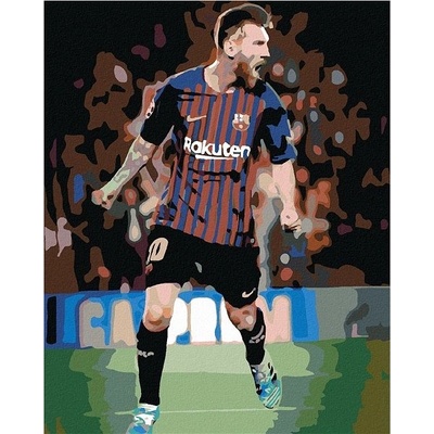 Zuty Malování podle čísel Lionel Messi 80 x 100 cm bez rámu a bez vypnutí plátna