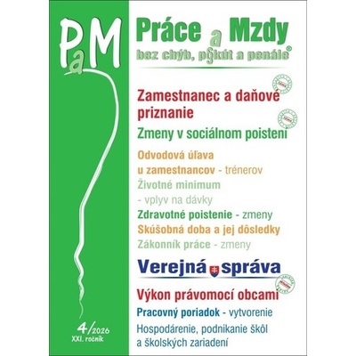 PAM 4/2026 – Daňové priznanie u zamestnanca