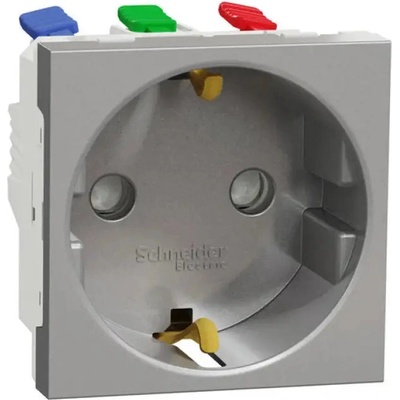 Schneider Electric КОНТАКТ ШУКО АЛУМИНИЙ schneider unica (nu305730) (3606489454203)