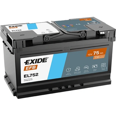Exide Start-Stop EFB 12V 75Ah 730A EL752