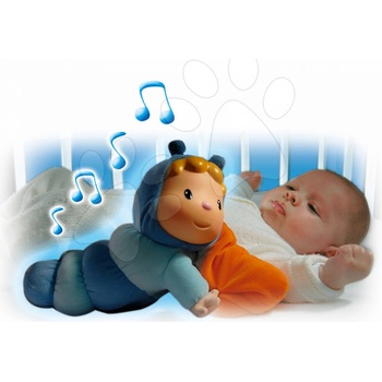 Smoby 211072 modrá svietiaca bábika s vankúšikom Cotoons Chowing pre kojencov