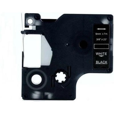 Compatible Съвместима лента с Dymo 40921, 9mm x 7m, бял печат / черен фон (40921)