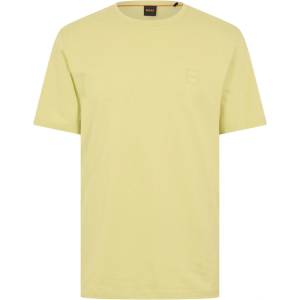 Boss Тениска Boss Mens BOSS ORANGE Tales T-Shirt with Logo Patch Premium Cotton - Beige 267