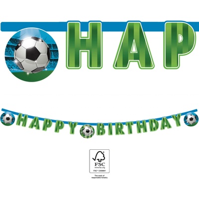 Procos Banner Happy Birthday Fotbal 2 m – Zbozi.Blesk.cz