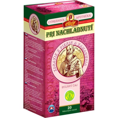 Agrokarpaty CYPRIÁN PRI NACHLADNUTÍ bylinný čaj čistý prírodný produkt 20 x 2 g