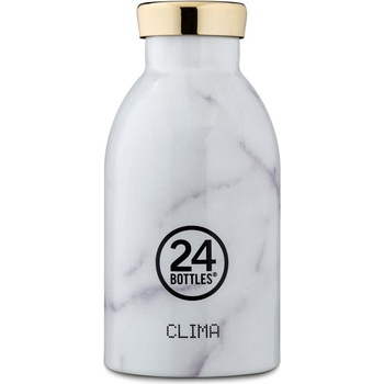 24Bottles Термобутилка Clima Grand 330 мл мраморнобяла (223)