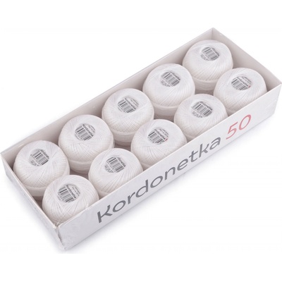Stoklasa Příze Kordonetka 20 g Balení: 10 ks, Varianta: 8002/50 bílá 8002/50 bílá