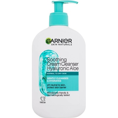 Skin Naturals Hyaluronic Aloe Soothing Cream Cleanser от Garnier за Жени Почистващ крем 250мл