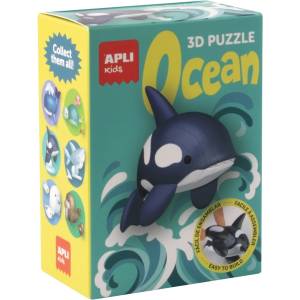 APLI 3D пъзел Apli Kids - Ocean, косатка с поставка (19950) - baby