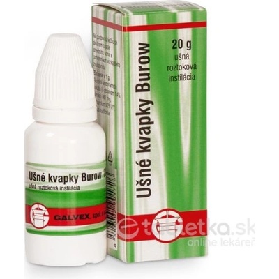 Galvex ušné kvapky Burow 20 g