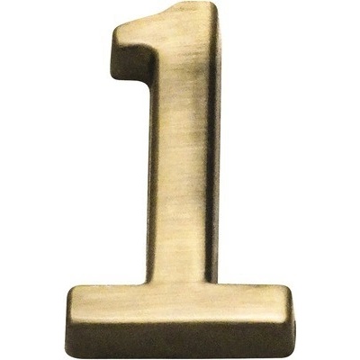 Domové číslo "1" bronz česaný 5 cm