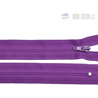 Zips špirálový 3mm nedeliteľný 12 cm cyklamen