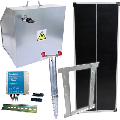 VNT electronics s.r.o. Basic sada solární ohradník - Kompletní bezpečnostní schránka + konzole a panel 100 W