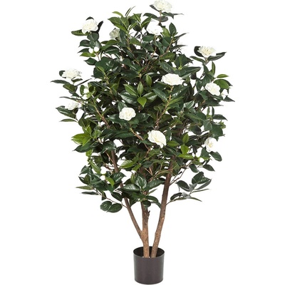 Umelá rastlina strom Camelia japonica biela 150 cm
