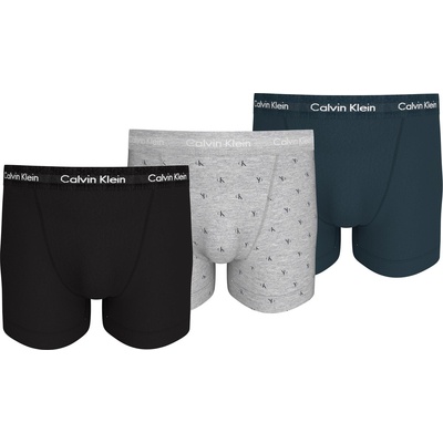 Calvin Klein Боксерки Calvin Klein Cotton Stretch Boxer Shorts - Blk/AOP/NvyQY5