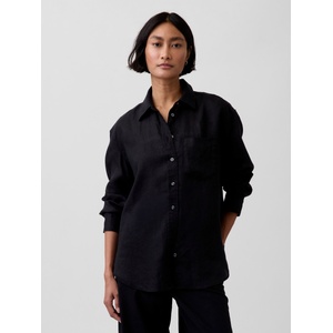 GAP Лнена oversize риза GAP GAP | Cheren | ЖЕНИ | XXS